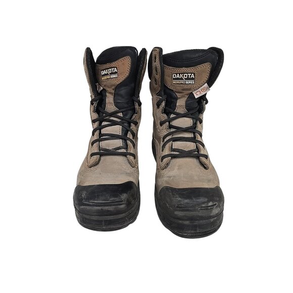 Dakota Men's 6" Quad Basic Steel Toe Composite Plate Work Boots 8006 Tan 7.5M - Picture 6 of 7